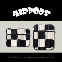 [COD] Ins retro black and white plaid protective case is suitable for AirPods new 3rd generation wireless bluetooth headset