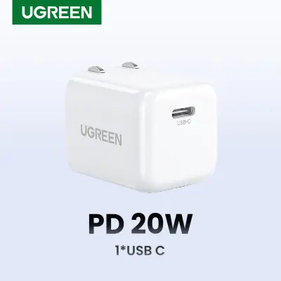 UGREEN Mini PD 20W USB C Foldable Fast Charger Compatible with iPhone 15 14 13 Pro Max Model: 70572