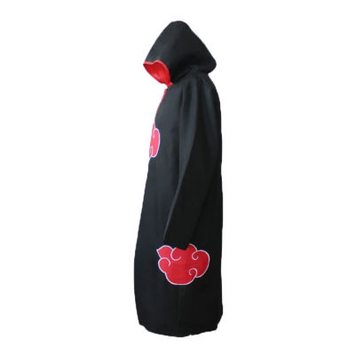 Halloween 3pcs per set Akatsuki Cosplay Ninja Cloak Embroidery Costume Adult Children Party Headband Accessories 115-XXL