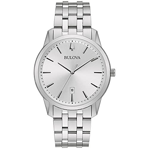 bulova-mens-classic-quartz-stainless-steel-nbsp-bracelet-watch-silver-dial