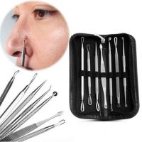 Blackhead Remover Stainless Steel Extractor Blemish Pimple Acne Needles Tool Kit Set Face Skin Care Tools Facial Pore Cleaner