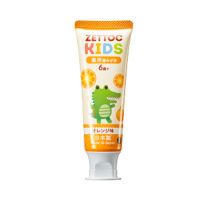 ZETTOC KIDS TOOTHPASTE ORANGE 70 G / ยาสีฟัน กลิ่นส้ม สำหรับเด็กอายุ 6 ปีขึ้นไป ป้องกันฟันผุ ช่องปากสะอาด สดชื่น