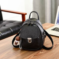 Winter 2020 New Fashion PU Leather Backpack Womens Leisure Shoulder Bag Simple Designer Luxury Personality Retro Handbag Europe