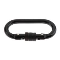 ：《》{“】= 1Pcs 25KN O-Shaped Climbing Screwgate Carabiner Clip For Rock Climbing Steel