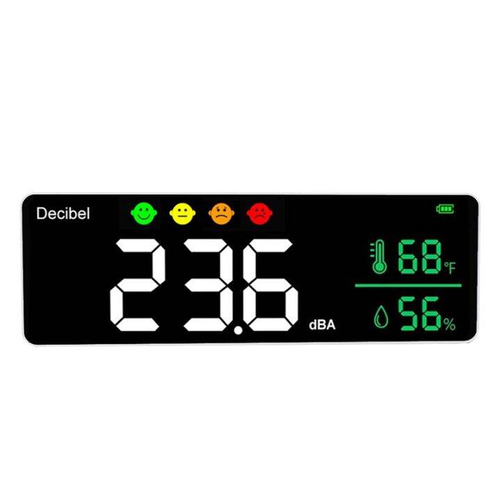 1 Piece Decibel Meter Wall Hanging Sound Level Meter 30130DB Range LED