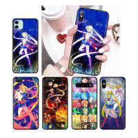 350NO Sailor Moon อ่อนนุ่ม Black ซิลิโคน ปก หรับ iPhone G31 Moto G41 G22 G42 13 14 G51 G52 12 G1000 G71 Max Plus Mini Pro เคสโทรศัพท์