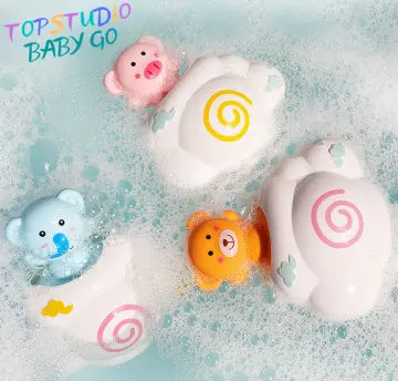 Bath Toys for Toddlers Age 1 2 3 Year Old Girl Boy, Preschool New Born Baby  Bathtub Water Toys, Durable Interactive Multicolored Infant Toy, Lovely  Monkey Caterpillar, 2 Strong Suction Cups 