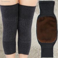 ☒ 2pcs Cashmere Knee Pads Winter Warm Men And Women Double Thick Wool Protection Knee Plus Velvet Wind And Cold Protective Gear