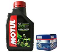 ชุดน้ำมันเครื่อง Motul 4T 3100 GOLD 15W50  และไส้กรองน้ำมันเครื่อง Suzuki รุ่น Smash คาร์บู / Shooter Fi / Smash Fi / GD110HU