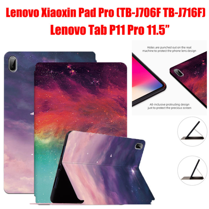 Lenovo Tab P11 Pro XiaoXin Pad Pro Plus  ''Bao Da PU Nắp Gập Đứng Lenovo