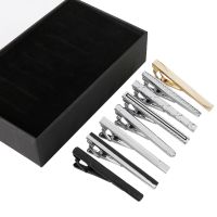 8 Pcs Tie Clips Set for Men Tie Bar Clip Set for Regular Ties Necktie Wedding Business Clips with Box, Color B: 8 Pcs + a tie clip box