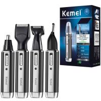 Kemei rechargeable electric all in one hair trimmer for men grooming kit beard trimer facial eyebrow trimmer nose ear shaver