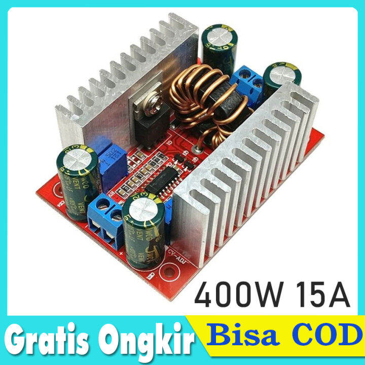 Modul DC To DC Step Up 15A 400W 12v24v To 36v48V Boost Converter ...