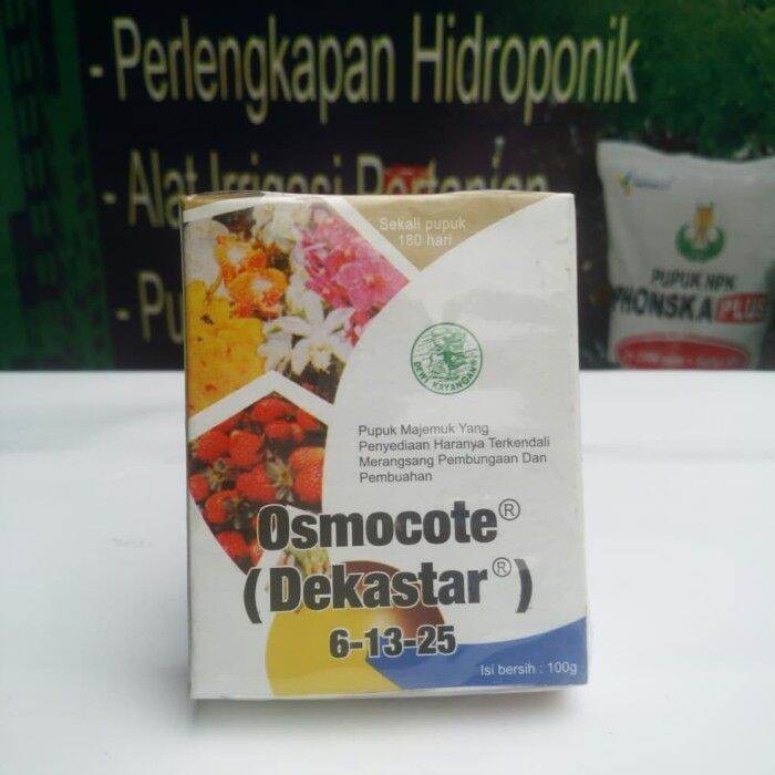 Pupuk Osmocote Dekastar 6 13 25 Kemasan 100 Gram Lazada Indonesia