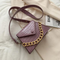 Popular Chain Handle Shoulder Bag PU Leather Handbags Designer Flap Crossbody Bags For Women Fashion Simple Lady Hand Bags