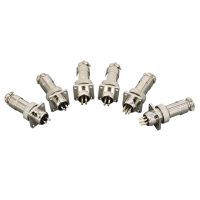 1 Set Aviation Plug and Socket GX16-2/3/4/5/6/7/8/9/10P 16MM Square Flange Seat DF16 Series Aviation Column Connector Electrical Connectors