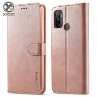 XICCI สำหรับ OPPO A53 2020 Retro เคสกระเป๋าสตางค์หรูหราบัตรเครดิตแม่เหล็กหนังเคสแบบพับปิดได้สำหรับ OPPO A53 2020/A53S 2020/A32 2020/A33 2020เคสโทรศัพท์