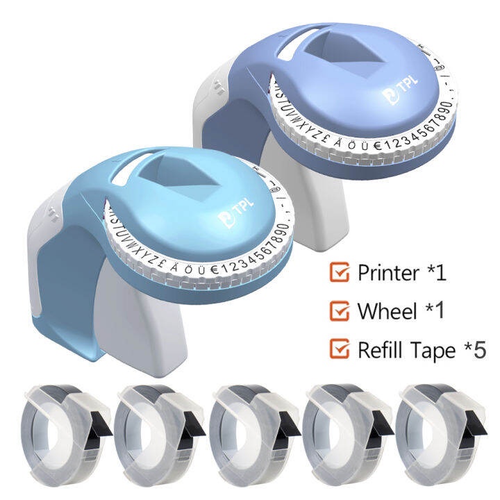 DIY 3D Embossing Organizer Xpress Label Maker Typewriter with 5Rolls