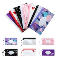 1PC EVA Portable Snap-Strap Tissue Box Wet Wipes Bag Flip Cover Cosmetic Pouch Outdoor Useful Baby Stroller Accessories Tissue Holders