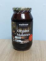 Melrose Organic Molasses เมลโรส กากน้ำตาลออร์แกนิค กากน้ำตาลสายดำไม่กำมะถัน 600 g.