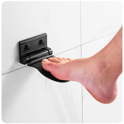 space aluninum bathroom pedal shower room Anti-slip Safety Foot Rest safety pedal hanger bathroom shelf accessory