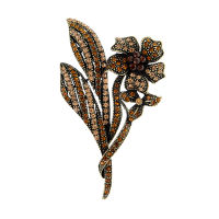 CINDY XIANG Rhinestone Flower Brooches For Women Elegant Fashion Pin 2 Colors Available High Quality