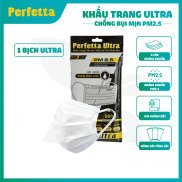 Bịch Khẩu trang y tế cao cấp chính hãng Perfetta Ultra xuất khẩu 4 lớp