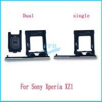 สำหรับ Sony Xperia XZ XZ1 XZ2 G8341 G8342 F8341 F8342 G8343 F8331 F8332ซิม SD ไมโครแบบคู่เดียวกระเป๋าเก็บบัตรฝาครอบพอร์ตถาดใส่ซิม