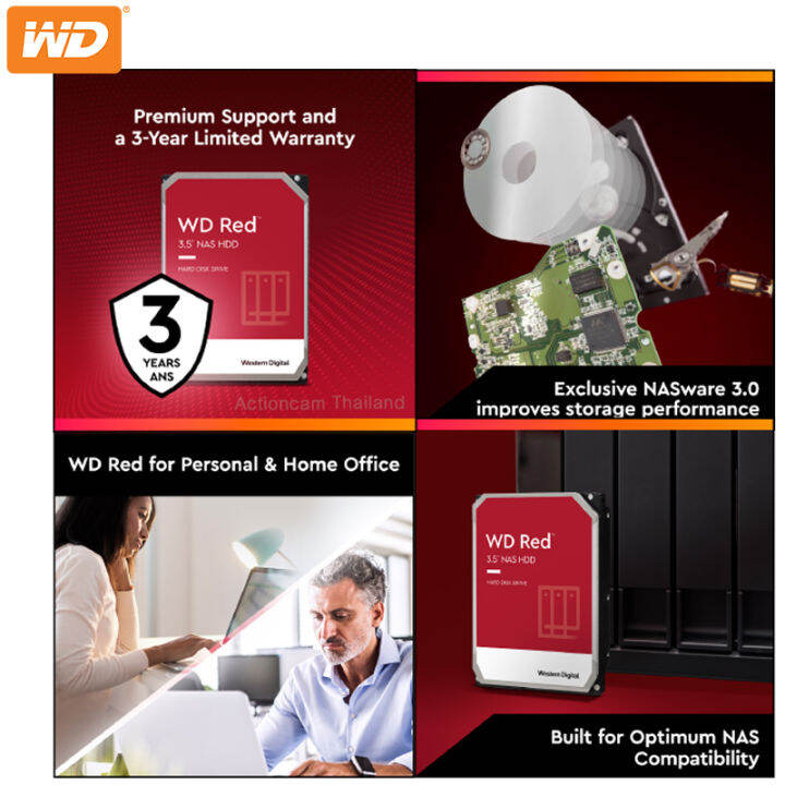 wd-8tb-4ชิ้น-รวม-32tb-hdd-red-nas-ฮาร์ดดิสก์แนส-red-5400rpm-256mb-sata3-wd80efrx-ดับเบิลดีเรด-warranty-3-y-โดย-synnex