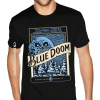 Blue Doom Tee Shirts Men Hip Hop Fashion Oversized Anime Tshirt Men Crewneck Men T-Shirt Men Wholesale Clothing