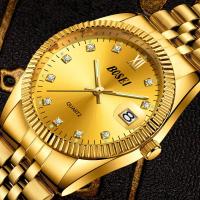 Luxury Embossed Dragon Watches Men Watch Fashion Golden Wrist Watch Diamond Quartz Watch Clock Relogio Masculino Erkek Kol Saati