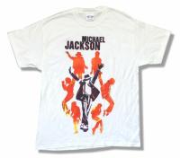 MICHAEL Jackson Dance Poses สีขาว T เสื้ออย่างเป็นทางการ