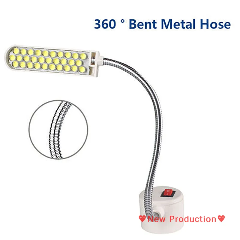 10/20/30 LED Industrial Sewing Machine Lighting Lamp Clothing Machine  Accessories Work Light 360° Flexible Gooseneck