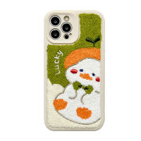 （HOT) เป็ดตุ๊กตาสำหรับแอปเปิ้ล 13promax เคสศัพท์ลายการ์ตูน 12 รุ่นใหม่ 7 8plus เคสป้องกัน