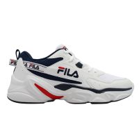 Fila Casual Shoes Hidden Tape 4 Mens White Dark Blue Red Daddy Sneakers [ACS] 1J329W133