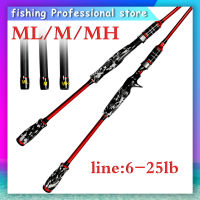 【NYA】2.1เมตรวิชาชีพคาร์บอนไฟเบอร์คันเบ็ด Mh/m/ml 3เคล็ดลับปั่นก้าน Baitcasting ก้านน้ำจืด/น้ำเค็มก้านขนาดกลางแสงคันเบ็ด