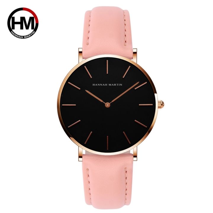 a-decent035-hannahcasual-sportswatch-womenleather-wristblack-ladies-watchesrelogio-feminino