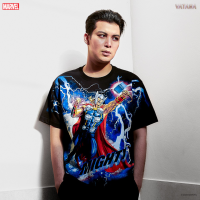 VATANA - เสื้อยืดแขนสั้น สีดำ พิมพ์ลาย THE MIGHTY THOR: OVP T-SHIRT | Glow in the dark