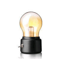 New production light bulb bright LED rechargeable night light lamp night light creative retro small table lamp