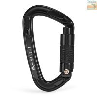 24KN Twist Locking Gate Carabiner Heavy Duty Auto Lock Outdoor D-ring Buckle Climbing Rappelling Canyoning Hammock Clip[1][New Arrival]