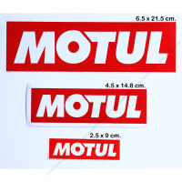 sticker ลาย MOTUL โมตุล สติ๊กเกอร์ ไวนิล กันน้ำ แต่งรถ ติดรถ สไตล์รถแข่ง รถซิ่ง 3 ขนาด