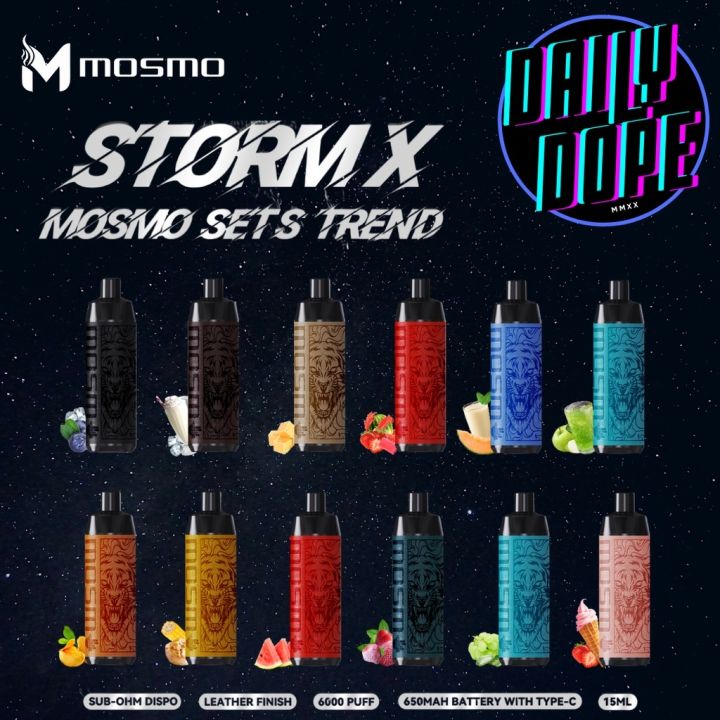 {Legit} Mosmo Storm X 6000 Puffs Subohm Disposable Pod Lazada PH