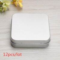 12 PcsLot StudentOffice Storage Box Home Mini Tin Box Empty Case Tea Container Cans Tea Box Seal Food Jar 7*7*2.3cm