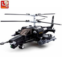 330Pcs Military KA-50 Armed Helicopter Model Bricks DIY Creative Construction Building Blocks Sets Educational Toys for Children