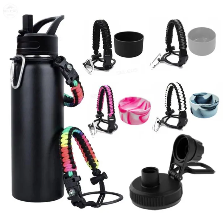 Aquaflask Boot Cover Cap Hydroflask Accessories Water Bottle Paracord Handle Silicone Boot