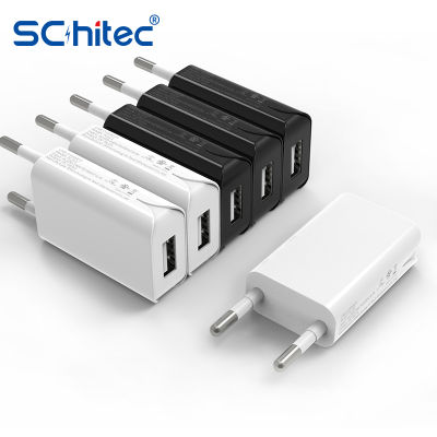 Schitec High Quality USB AC Travel Wall Charging Charger Power Adapter European EU US Plug Charge for Table Smart Phone