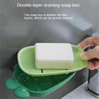 Soap Holder Elevated Drainage Strip Design Tough And Durable Soap Tray Soap Box Bathroom Supplies Soap Storage Rack Hanging Soap Dishes