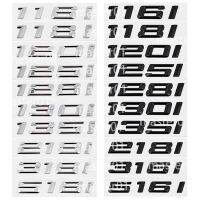 Style ABS Plastic BMW 116i 118i 120i 125I 128i 130i 135i 218i 316i 516i Car Sticker Modified Letter and Number Sticker Black Silver Trunk Emblem Badge Decal