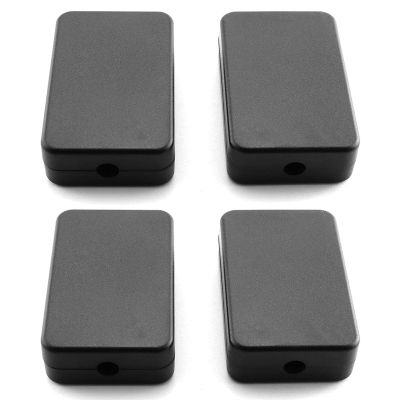 Electrical Junction Box 4PCS Electric Plastic Black Waterproof Project Junction Case 2.16X1.38X0.59 Inches(55X35X15mm)
