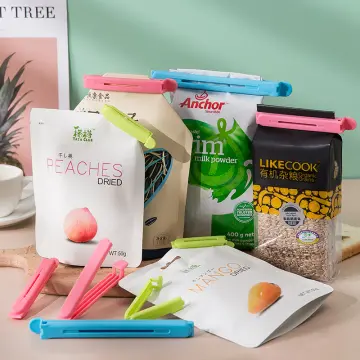 4Pcs/Set Snack Bag Sealing Clip Multipurpose Food Storage Potato Chips  Packaging Bag Clip Kitchen Anti-Moisture Clamp